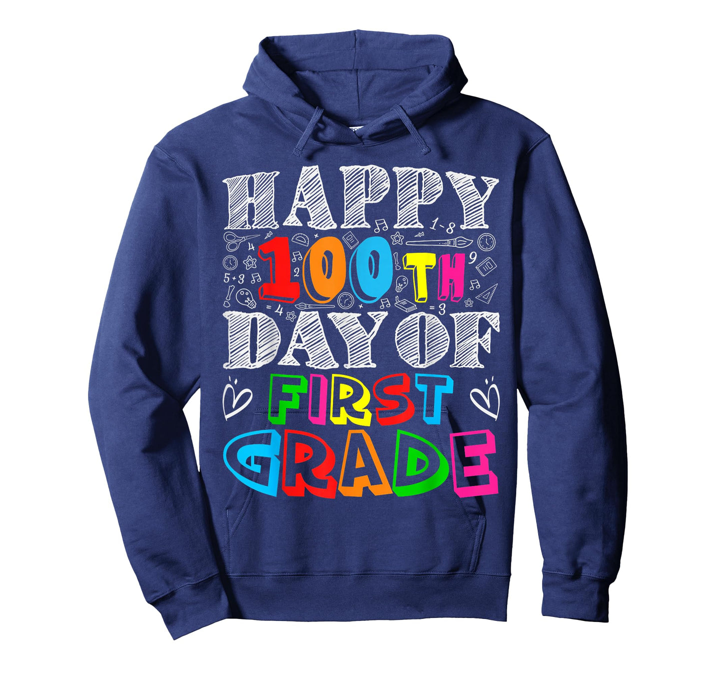Happy 100th Day of 1st Grade Shirt Kids 100 Days of School T-Shirt