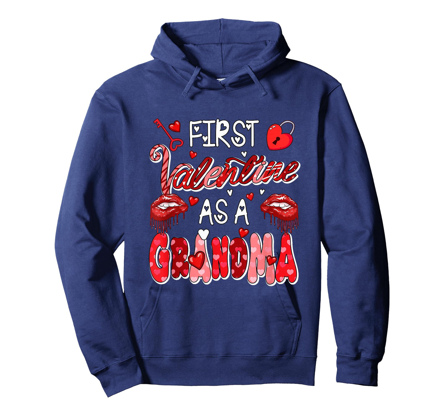 First Valentine As A Grandma Family Proud Expecting New Baby T-Shirt