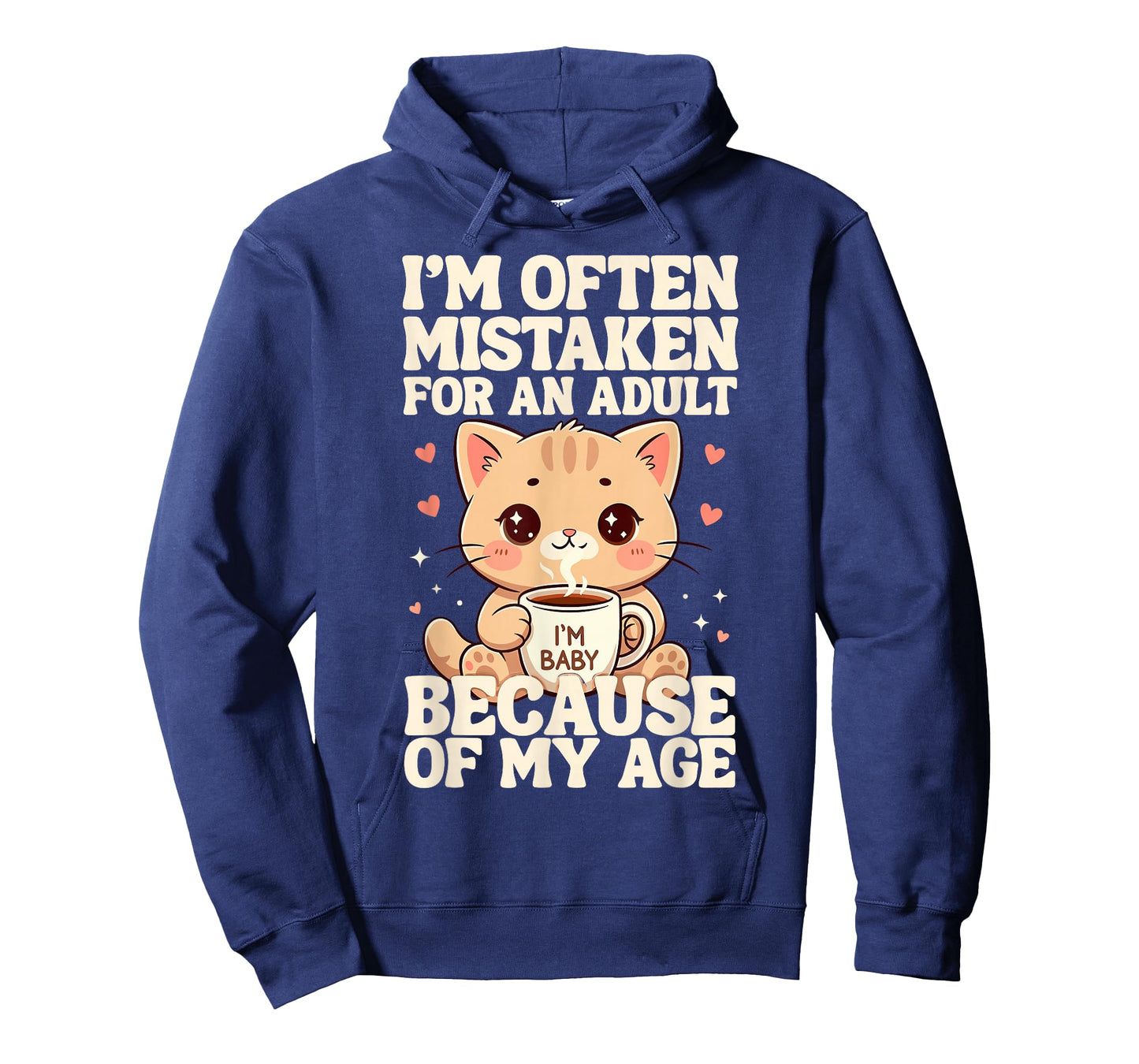 I'm Often Mistaken for an Adult Because of My Age Funny Cat T-Shirt