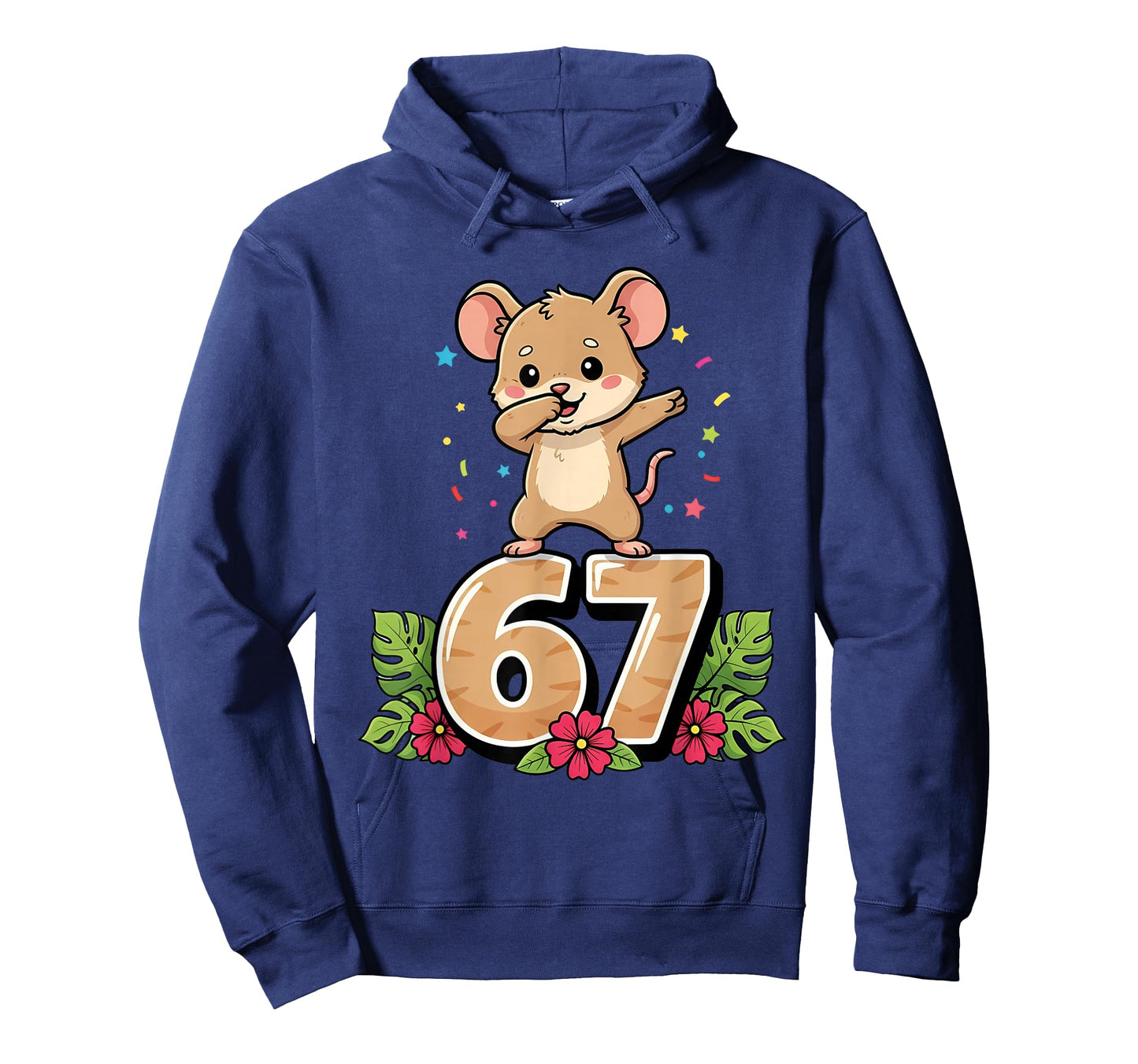 Six Seven Meme Dabbing Baby Mouse 67 Funny Gen Z Apha T-Shirt