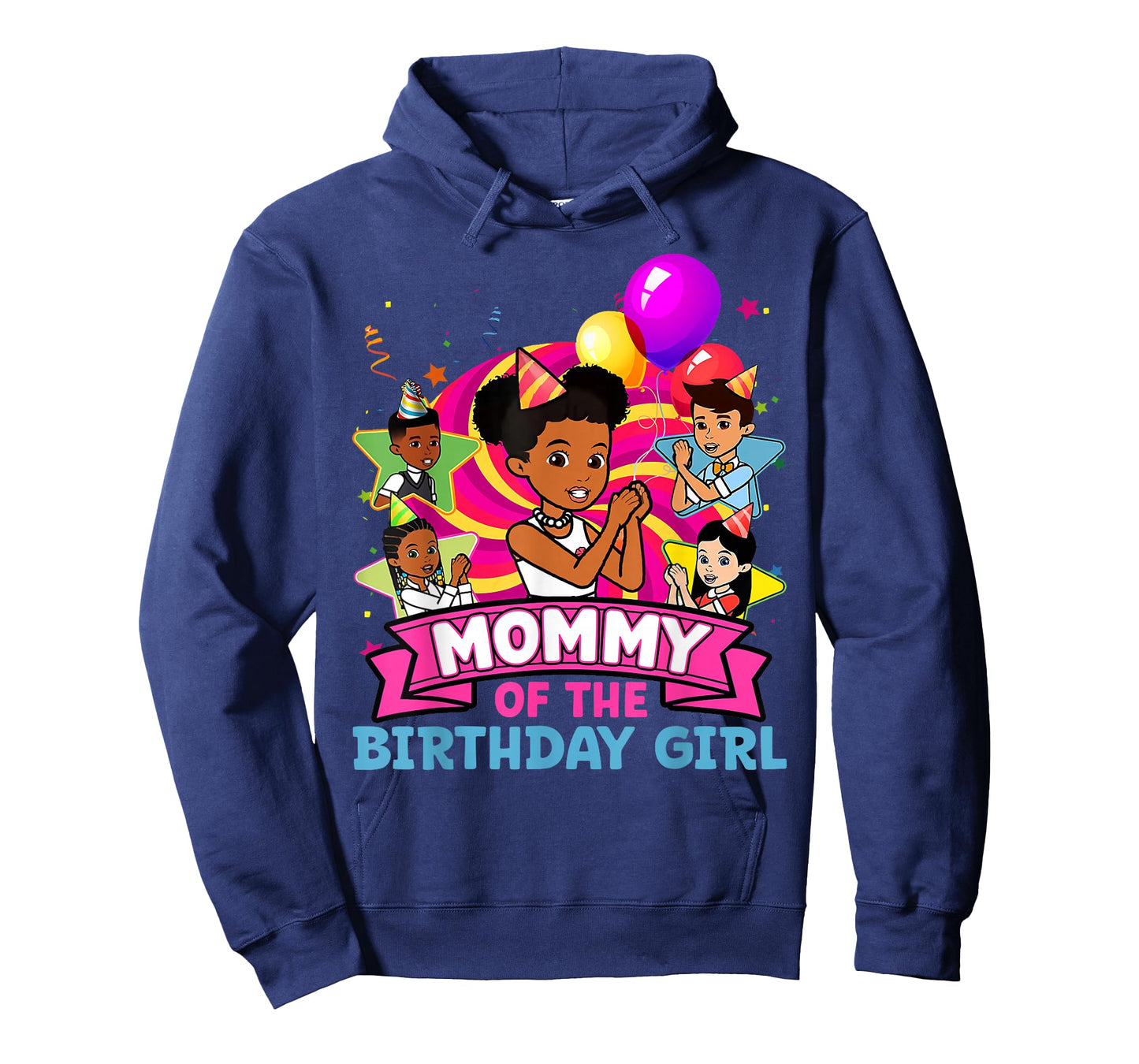 Mommy of Birthday Girl Gracie Pink Doll Family Decorations T-Shirt