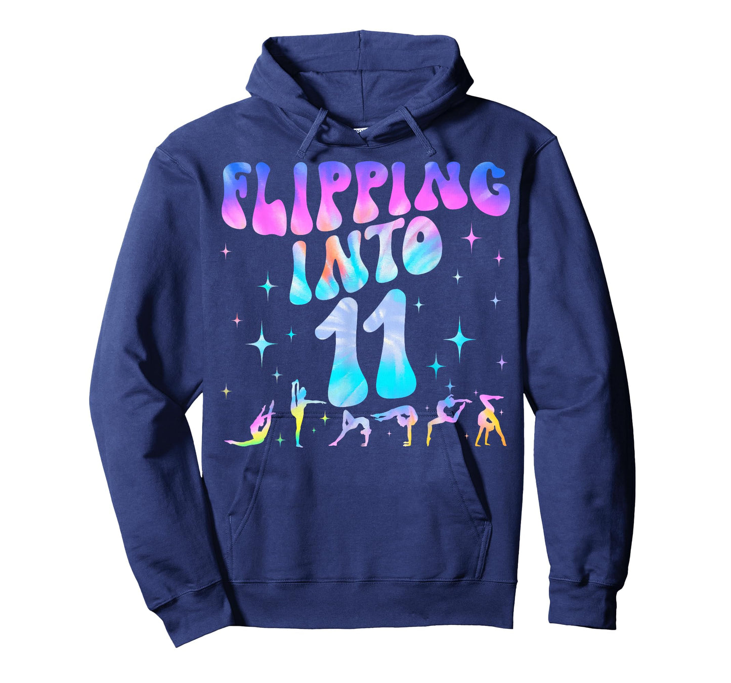 Flipping Into 11th Birthday Gymnastic 11 Year Old Girl Party T-Shirt