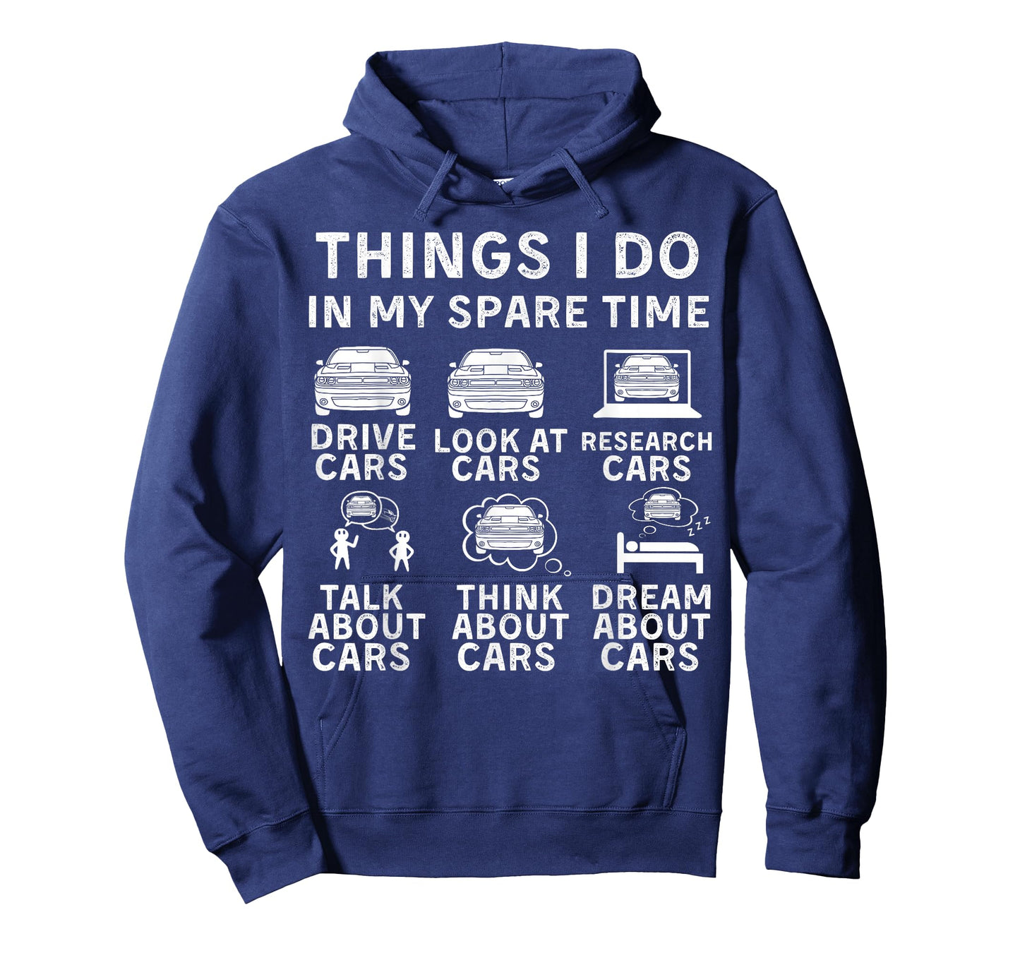 Things I Do in My Spare Time Funny Car Enthusiast Car Lover T-Shirt