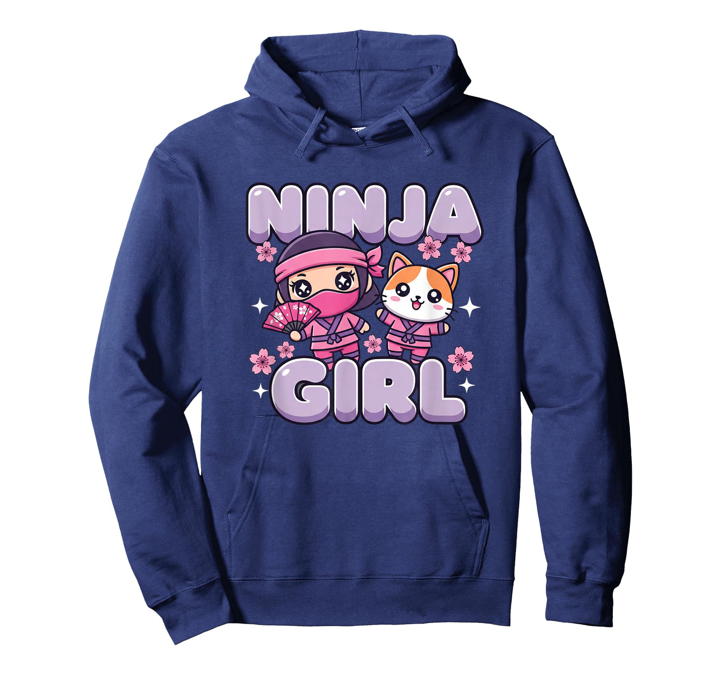 Cat Ninja Girl Cute Kawaii Ninja Cat Birthday Party T-Shirt