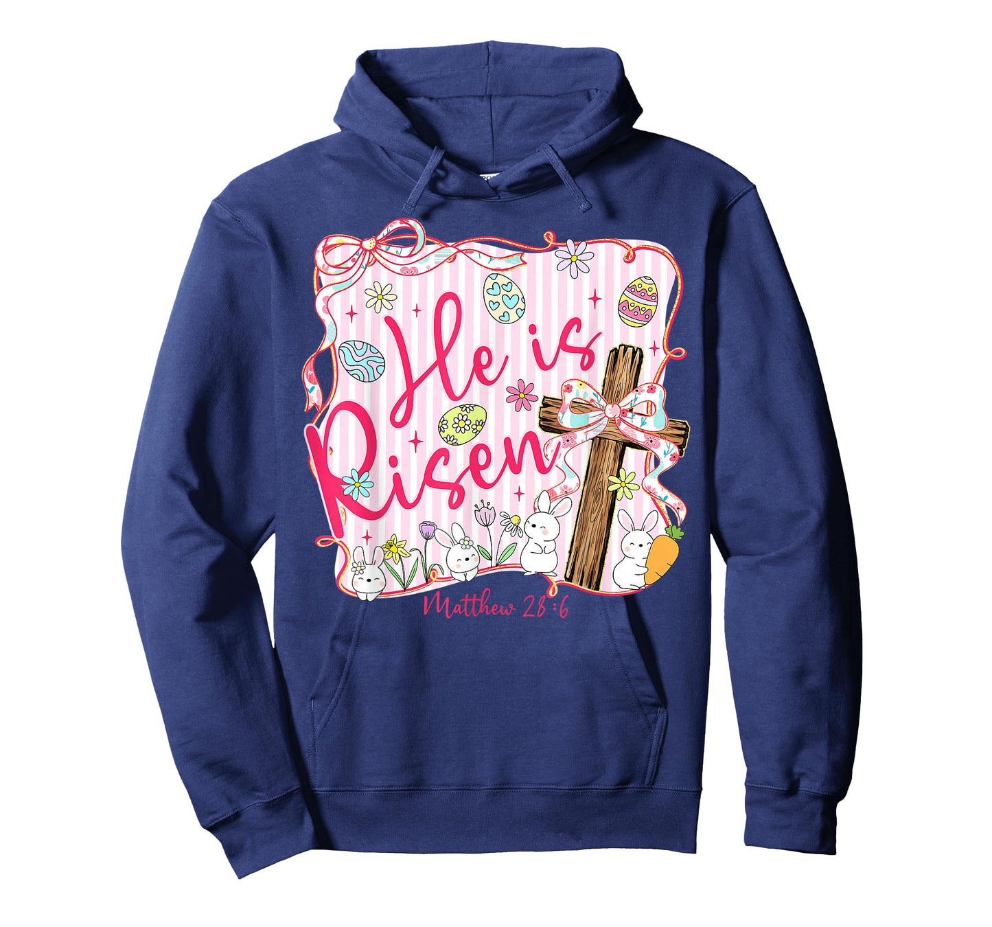 He is Risen Jesus Christian Easter Coquette Bow Faith Women T-Shirt