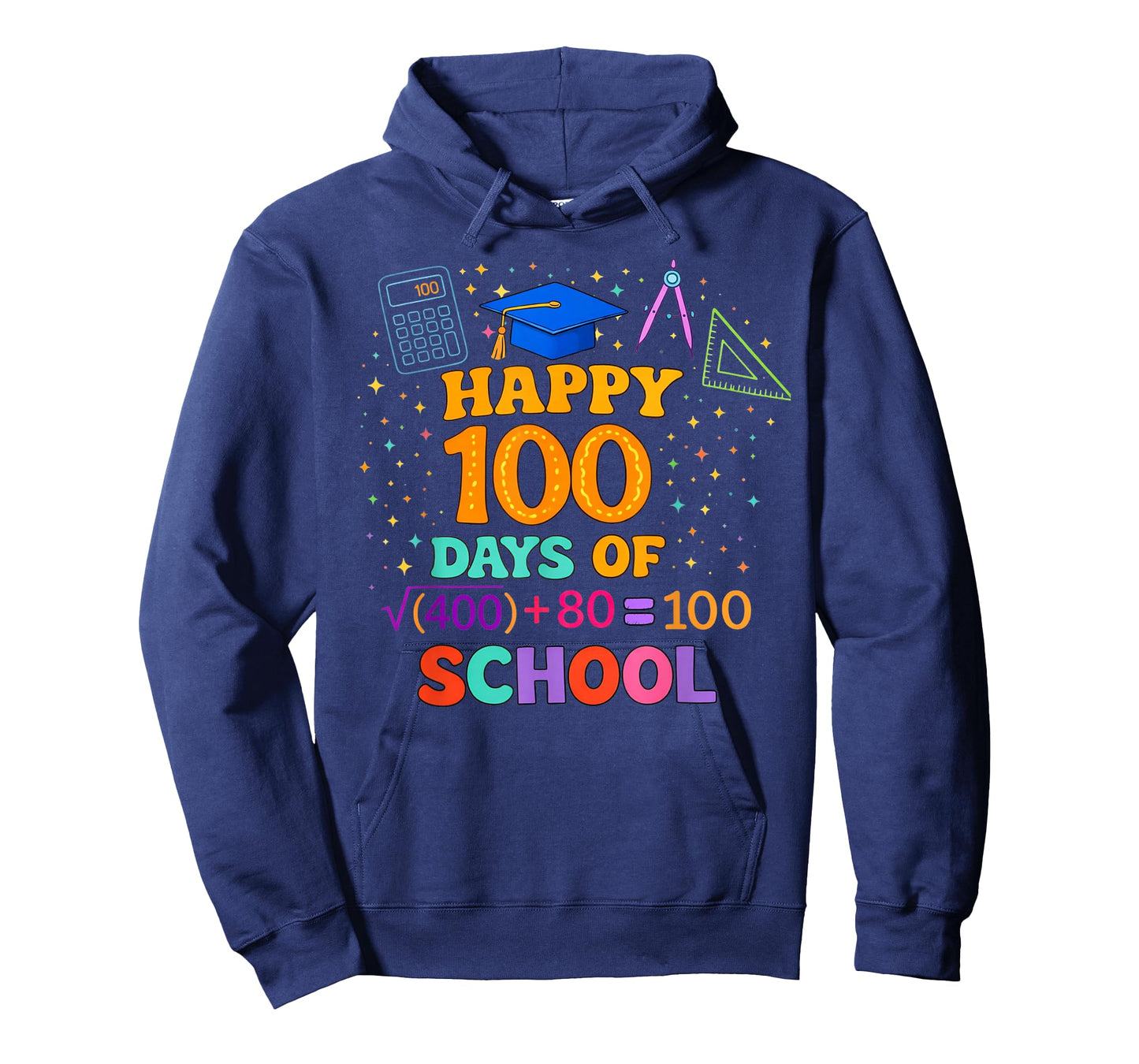 100th Day of School Teacher 100 Days Math Formula T-Shirt