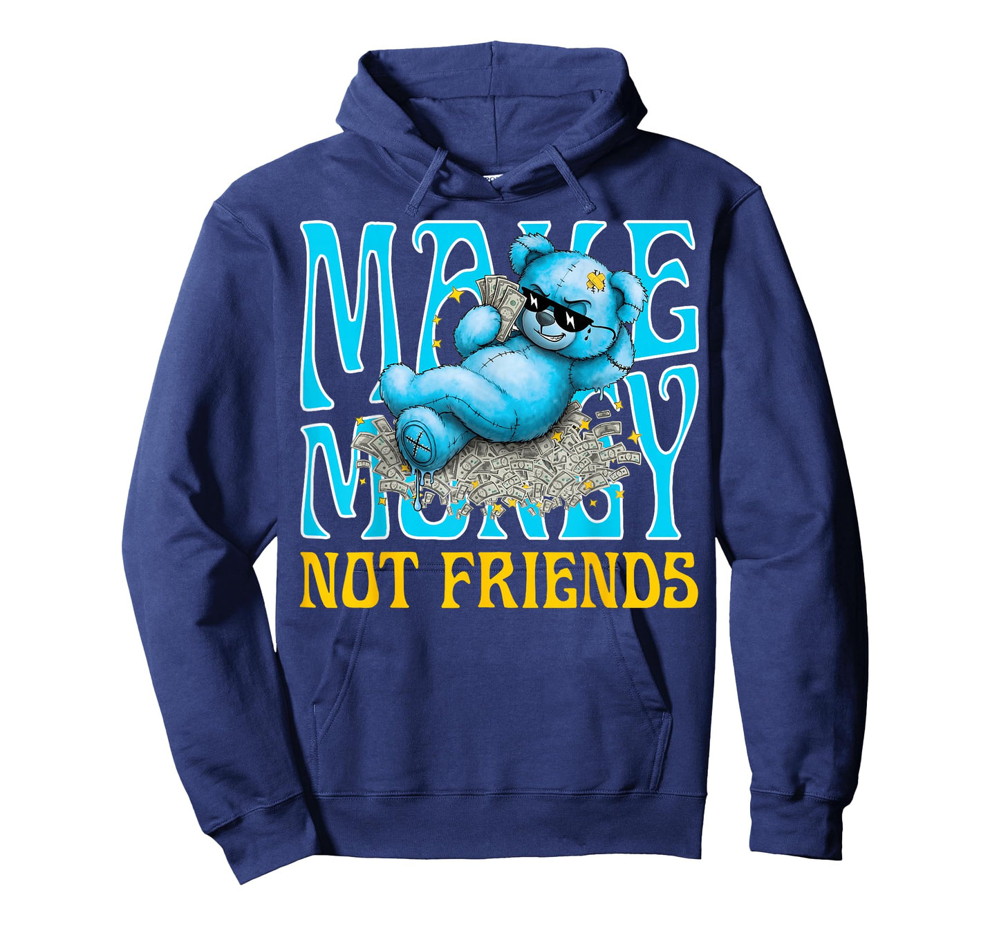 Streetwear Retro Matching Gamma Blue Funny Make Money T-Shirt