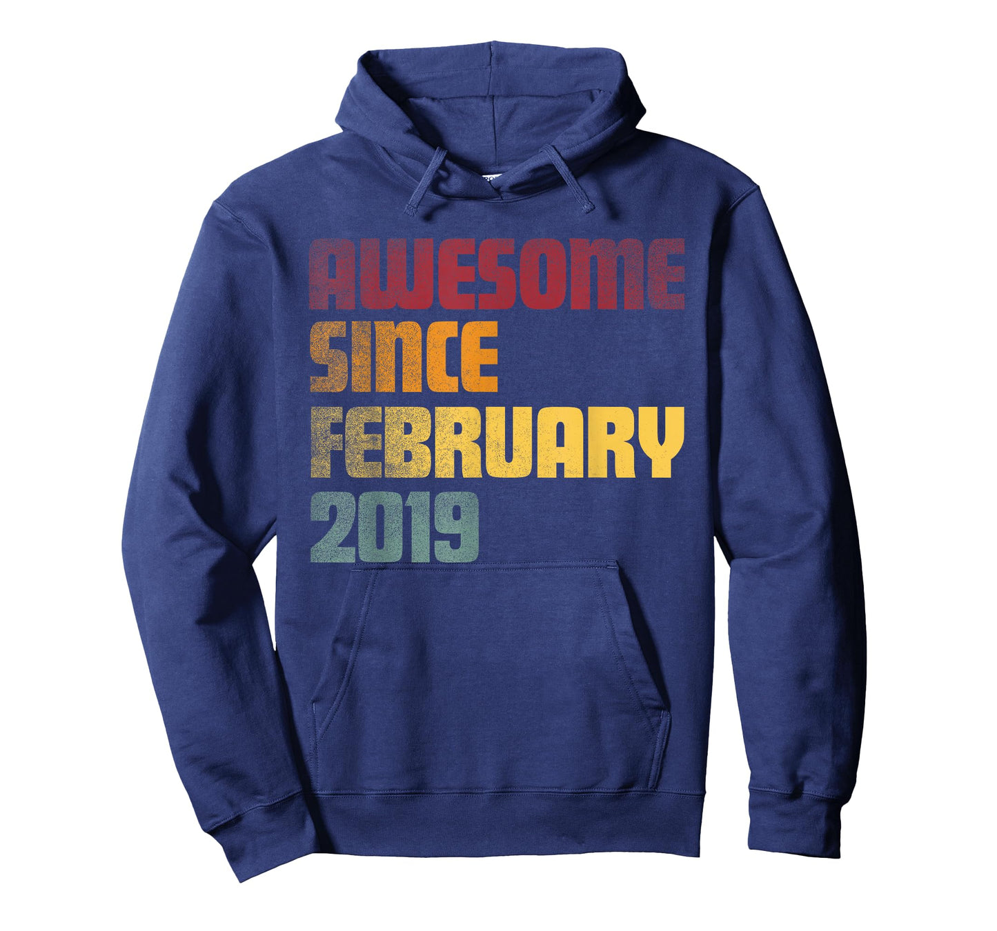 Awesome Since February 2019 7th Birthday - Vintage T-Shirt