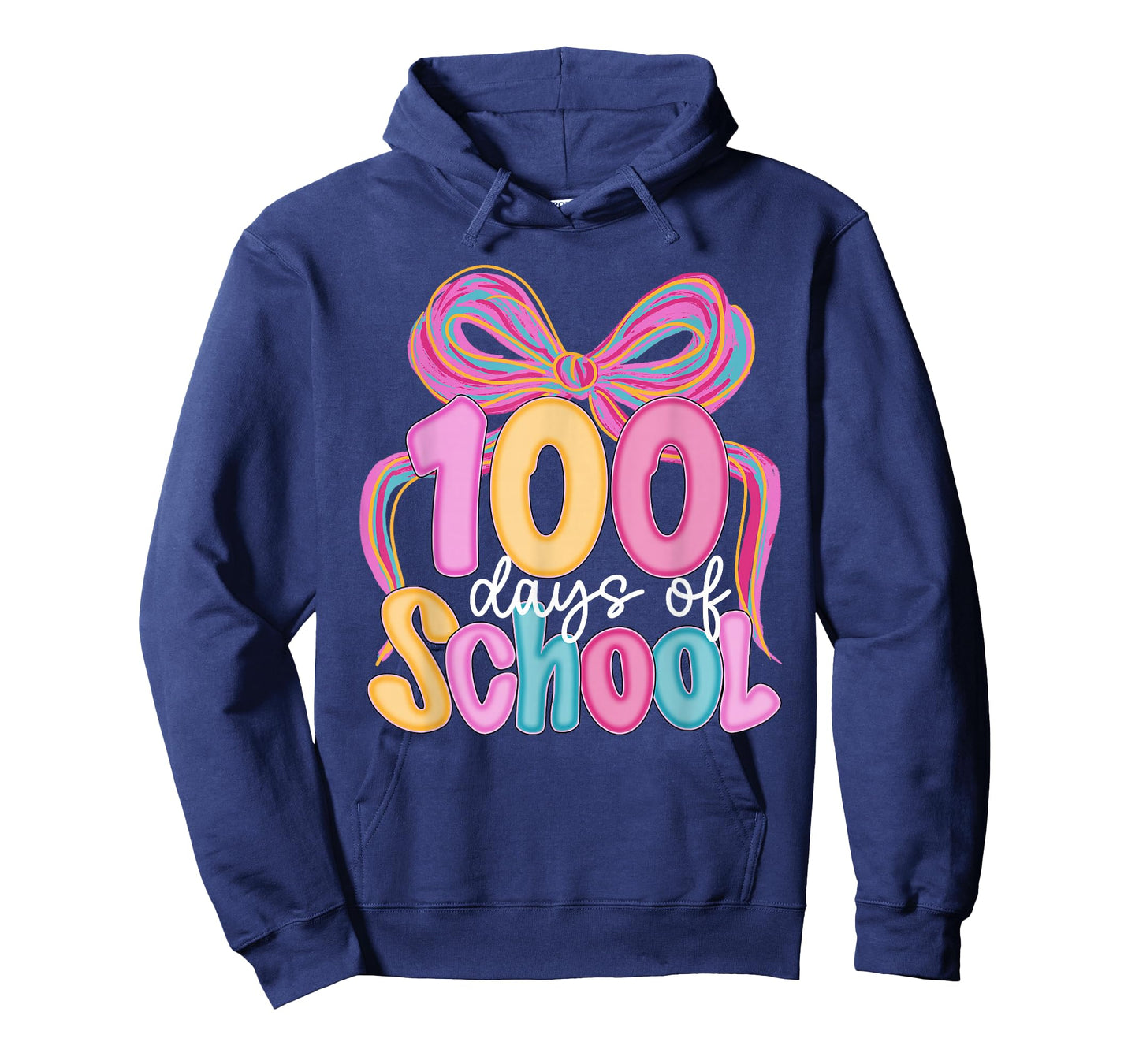 100 Days of School Coquette Bow 100th Day Teacher Student T-Shirt