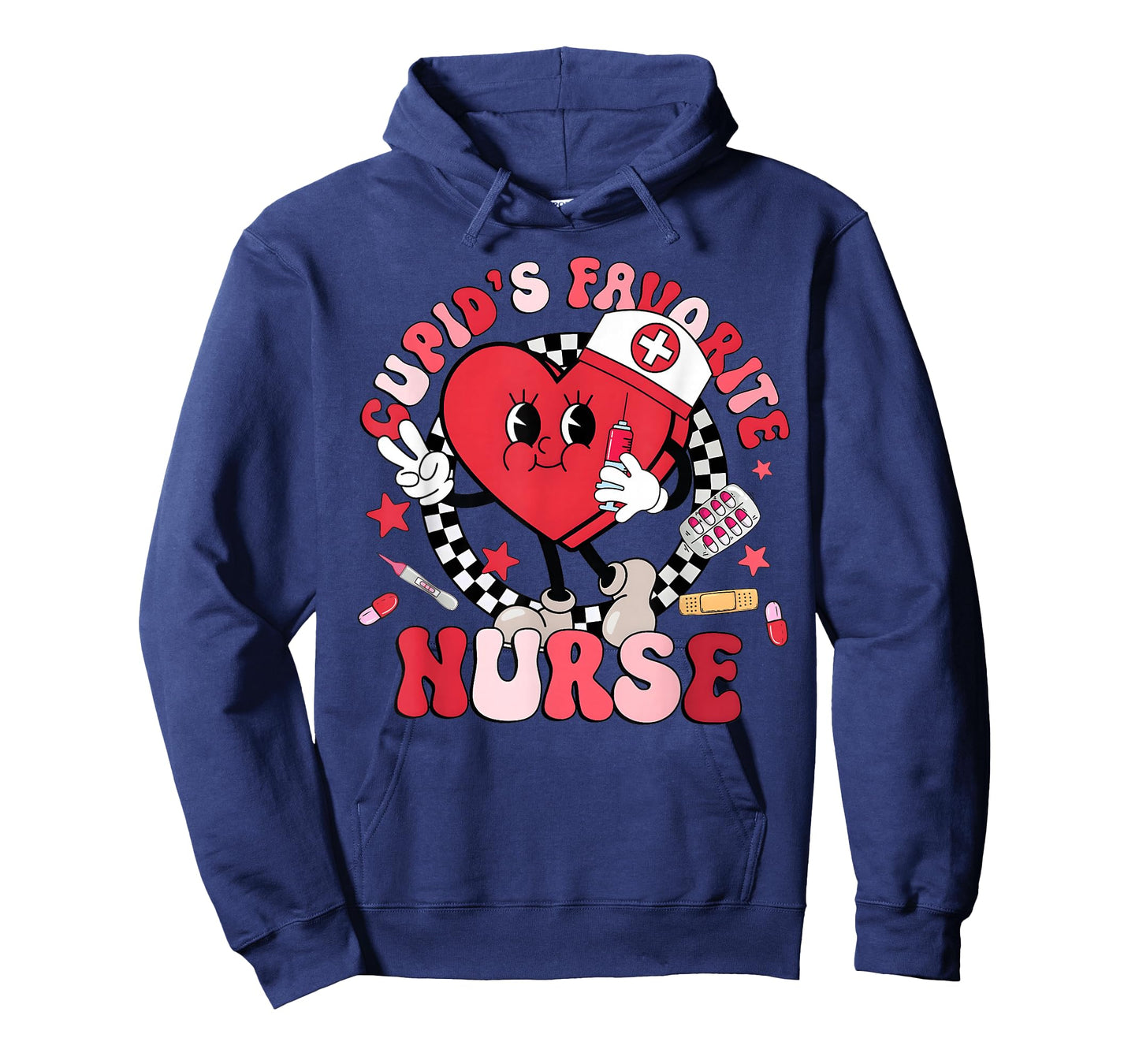 Valentine Cupid's Favorite Nurse Heart Cupid Girl Women T-Shirt