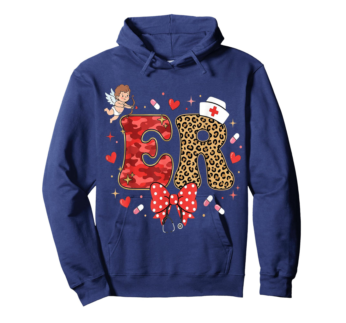 Cute Emergency Department Valentine ER Valentines Nurse T-Shirt