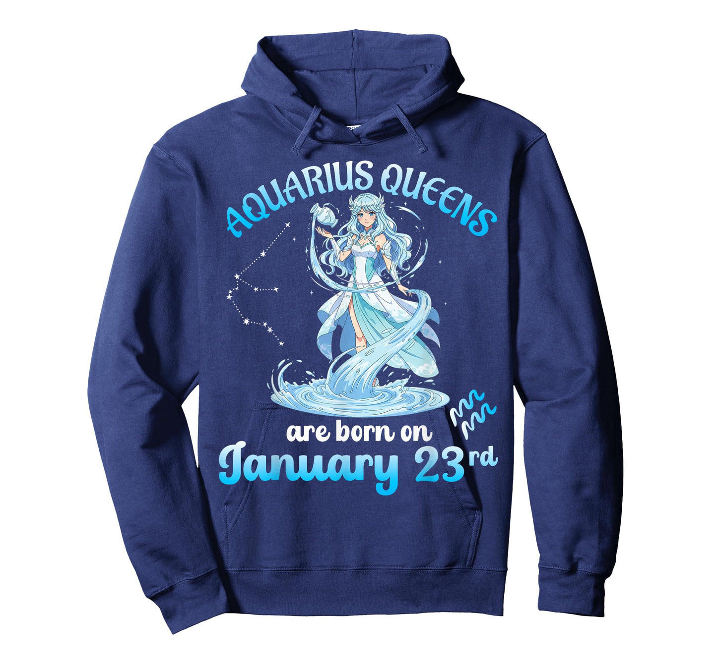Aquarius Queens are Born On January 23rd Birthday to Me You T-Shirt
