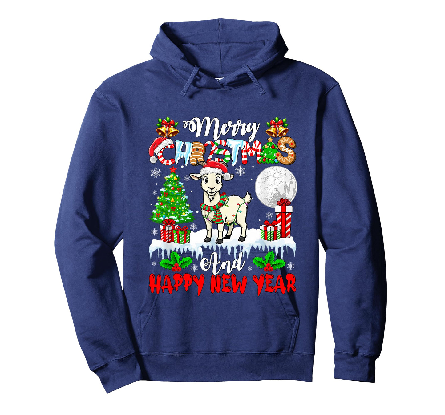 Merry Christmas and Happy New Year Santa Goat Farmer Owner T-Shirt