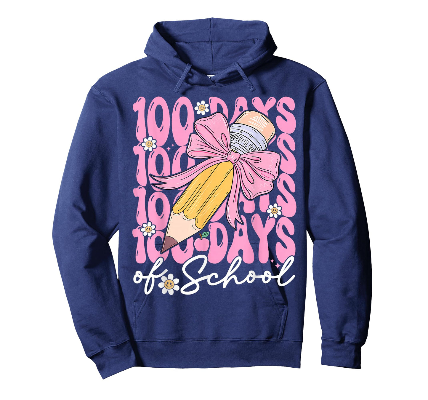 100th Day of School 100 Days Smarter Coquette Bow Kids Girls T-Shirt
