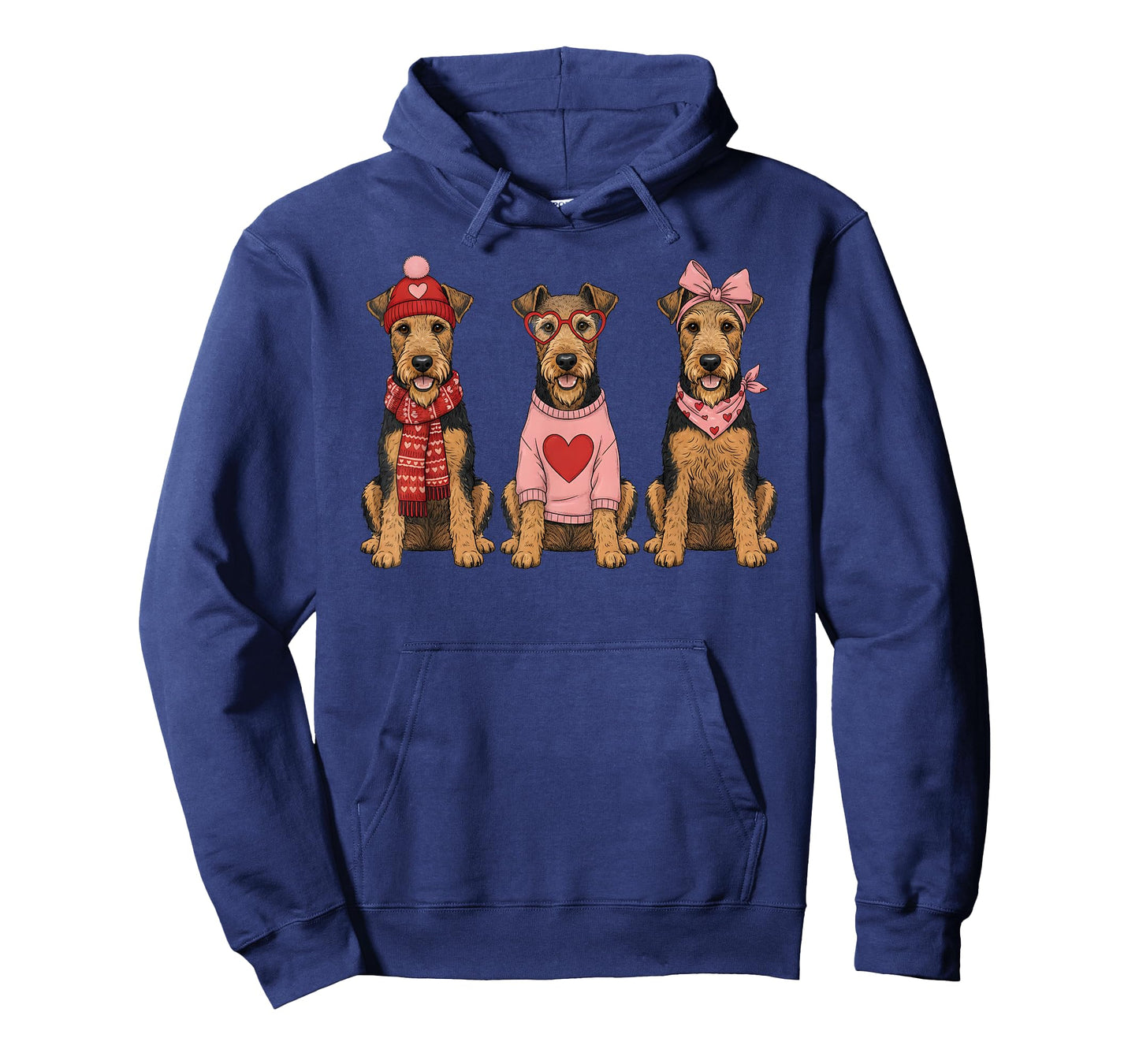 Cute Airedale Terrier Valentine Dog T-Shirt