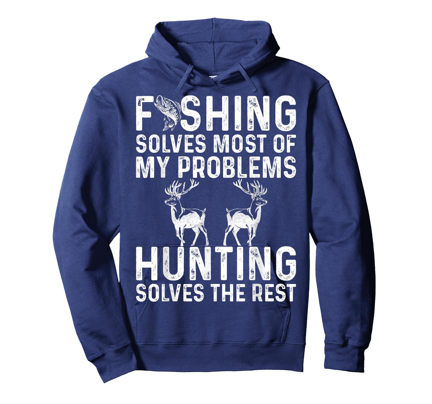 Fishing & Hunting Solve My Problems Funny T-Shirt
