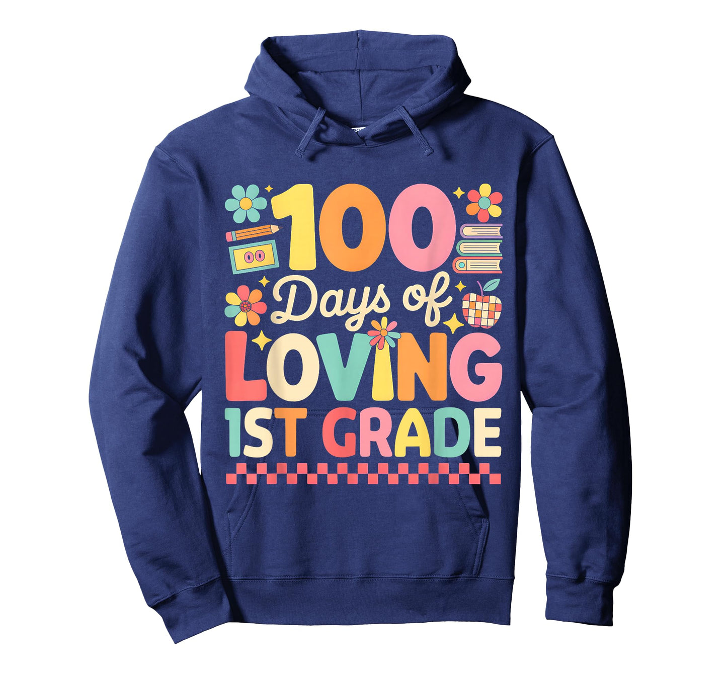 100 Days of Loving 1st Grade Groovy 100th Day Teachers Kids T-Shirt