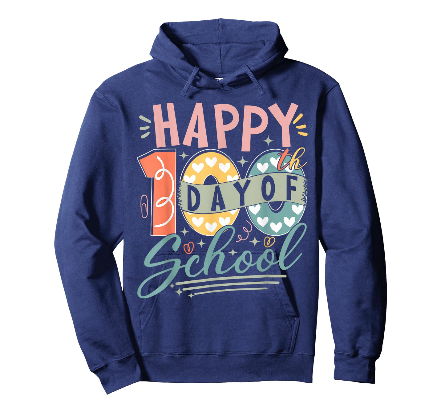 Groovy Happy 100th Day of Shool 100 Days Teachers Girls Kids T-Shirt