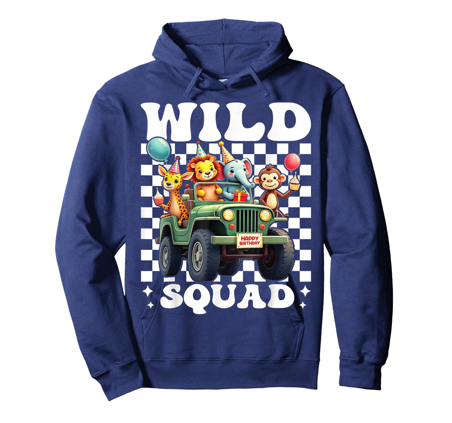 Wild Squad Zoo Born 2 be Wild Birthday Safari Jungle Animal T-Shirt