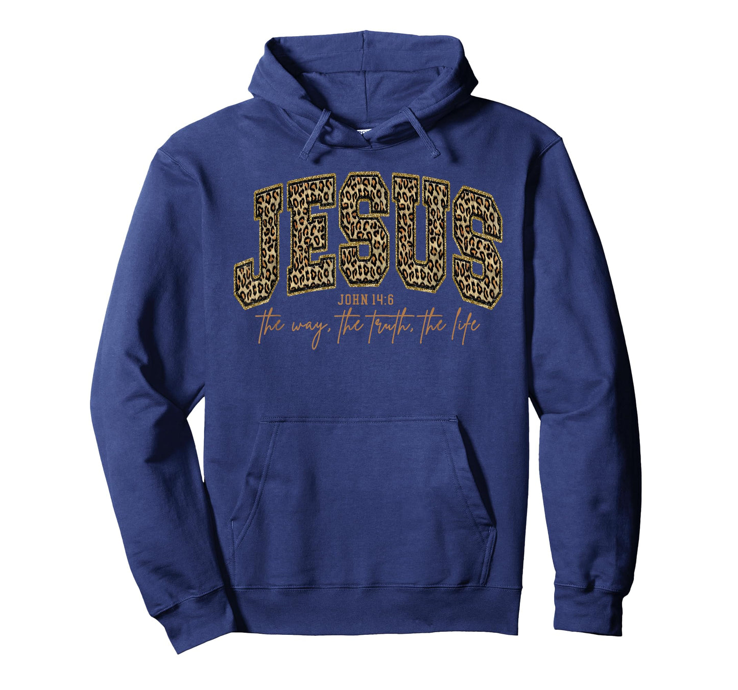 Jesus The Way The Truth The Life Christian Faith Leopard T-Shirt