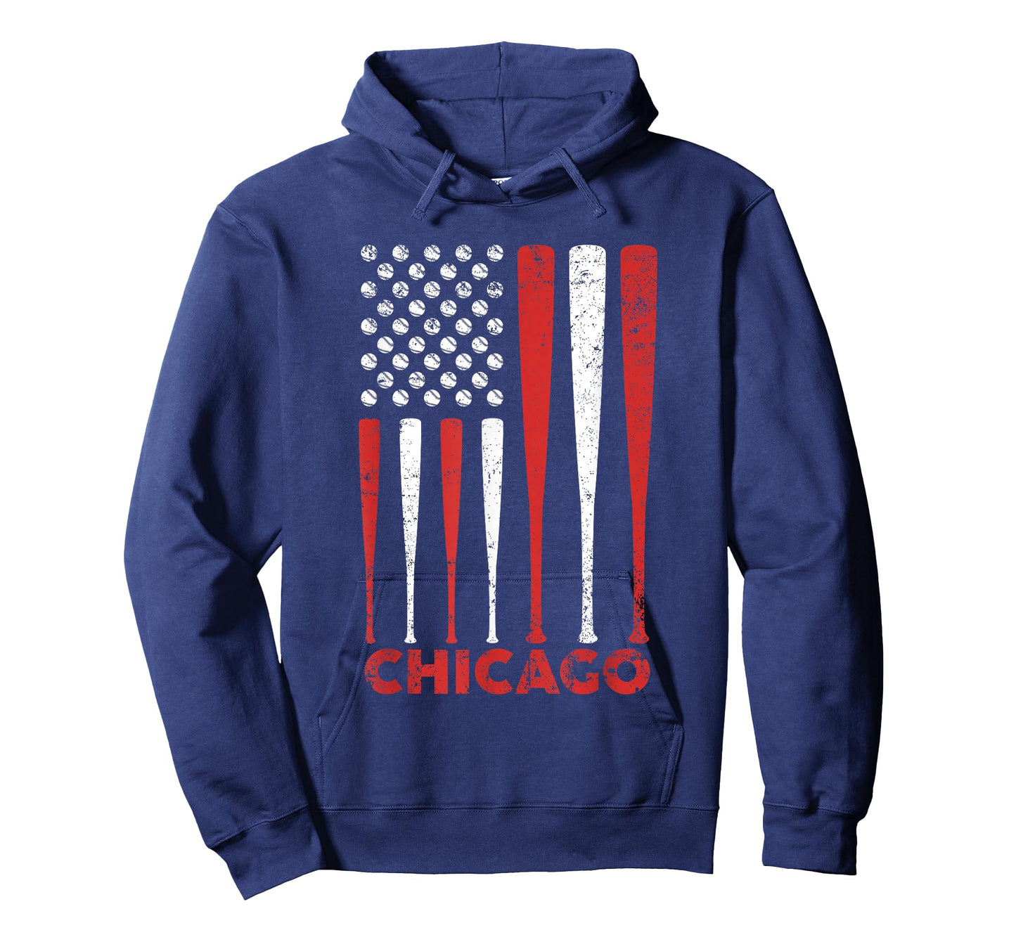 Chicago Flag Vintage Baseball Gift for Men Women Kids T-Shirt
