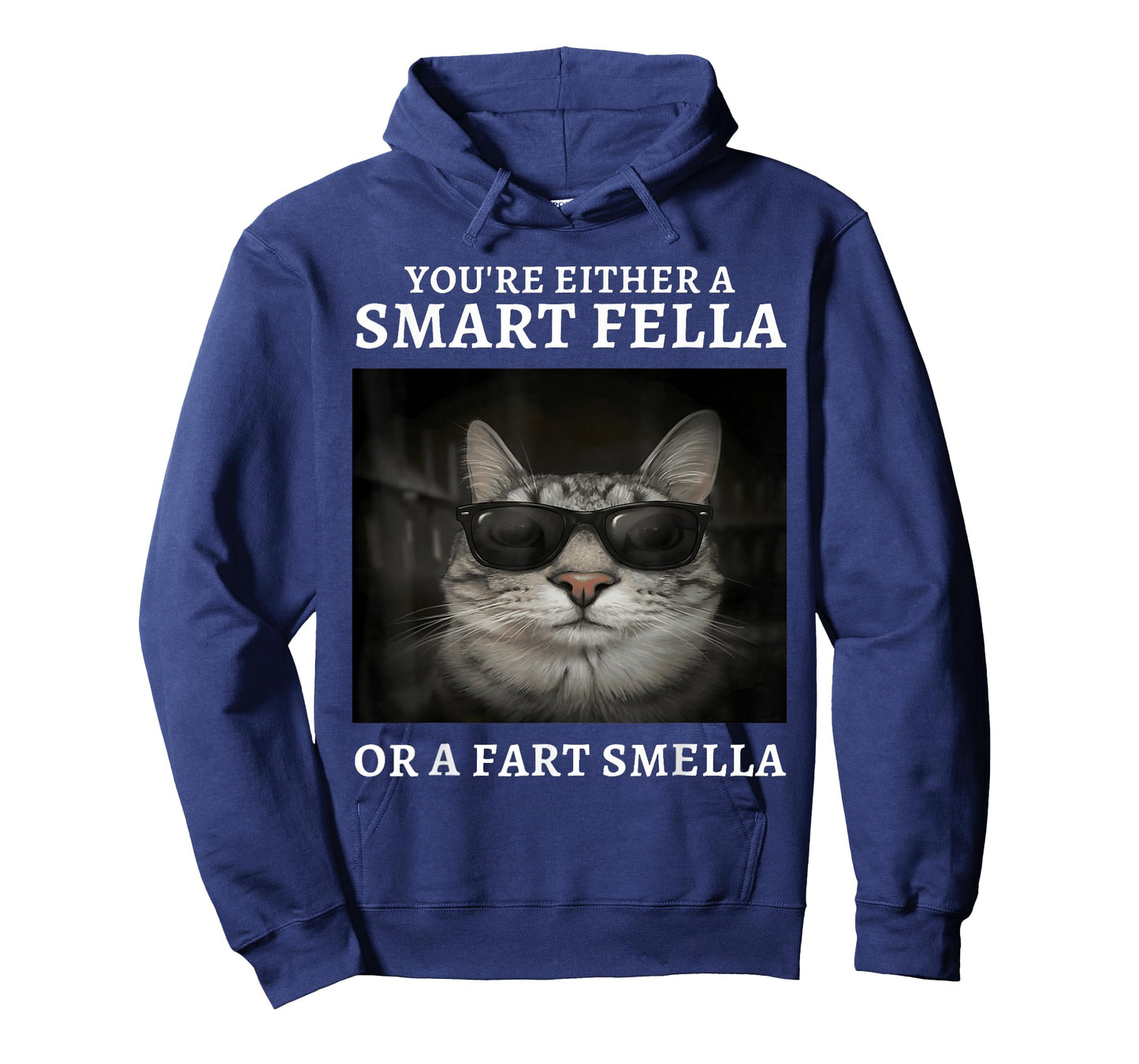 You're Either A Smart Fella Or A Fart Smella Funny Cat Meme T-Shirt