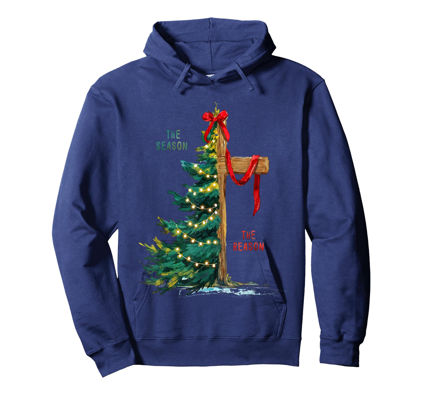 Christmas Tree The Season Jesus Cross The Reason T-Shirt