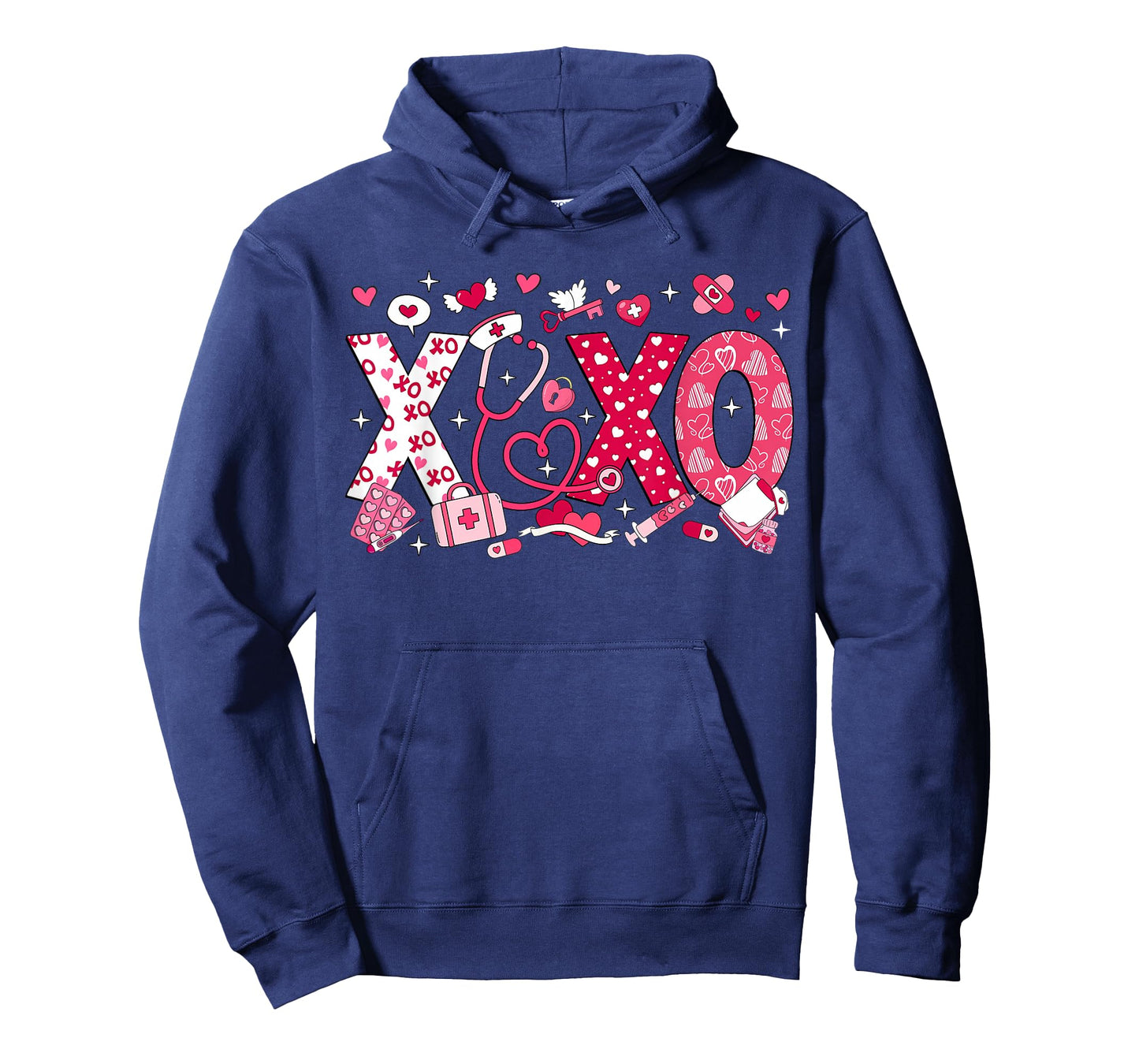 Nurse XOXO Stethoscope Valentine RN PCT CNA Nurse Women T-Shirt