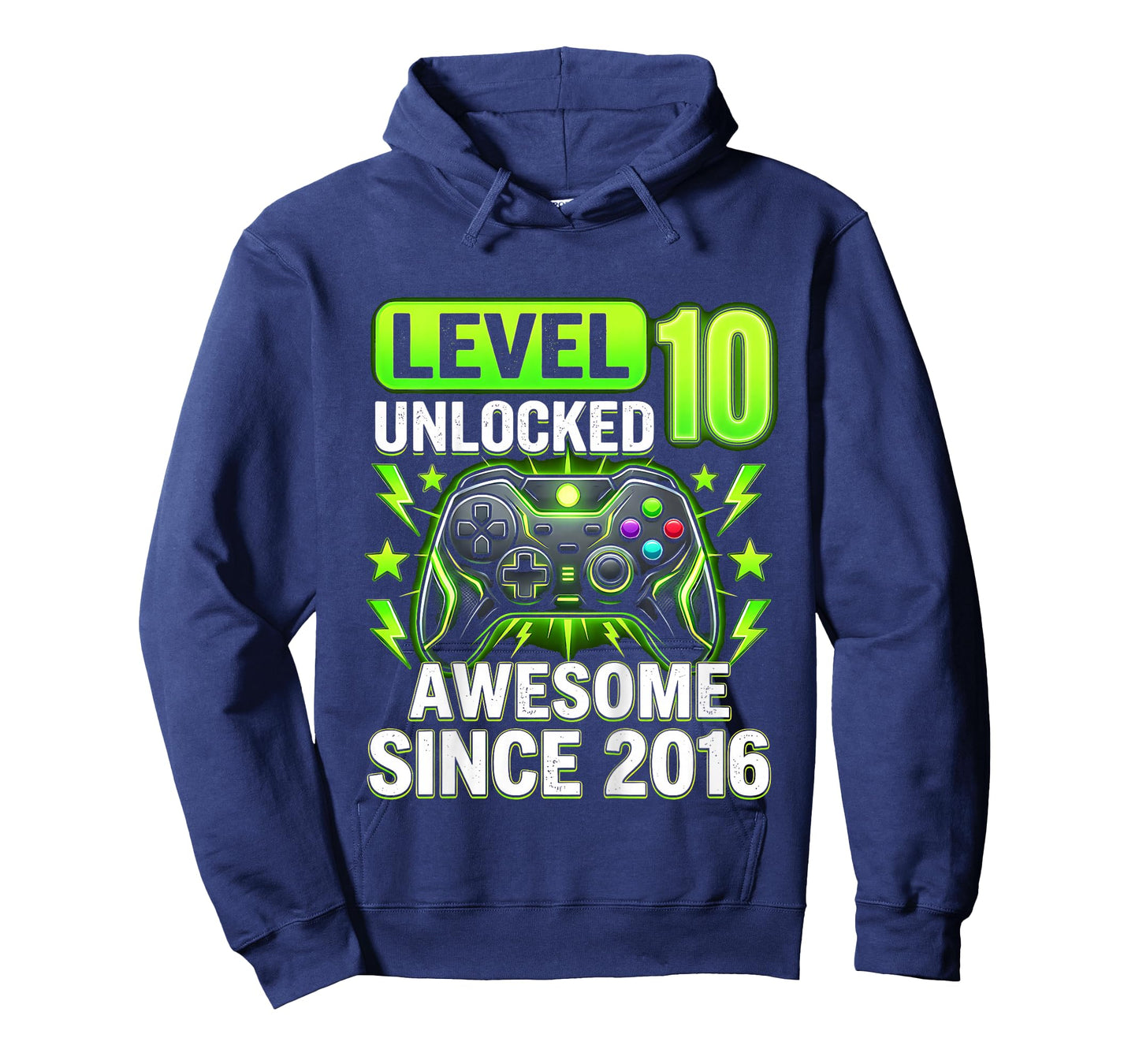 Kids 10th Birthday Gamer Level 10 Unlocked Awesome Since 2016 T-Shirt