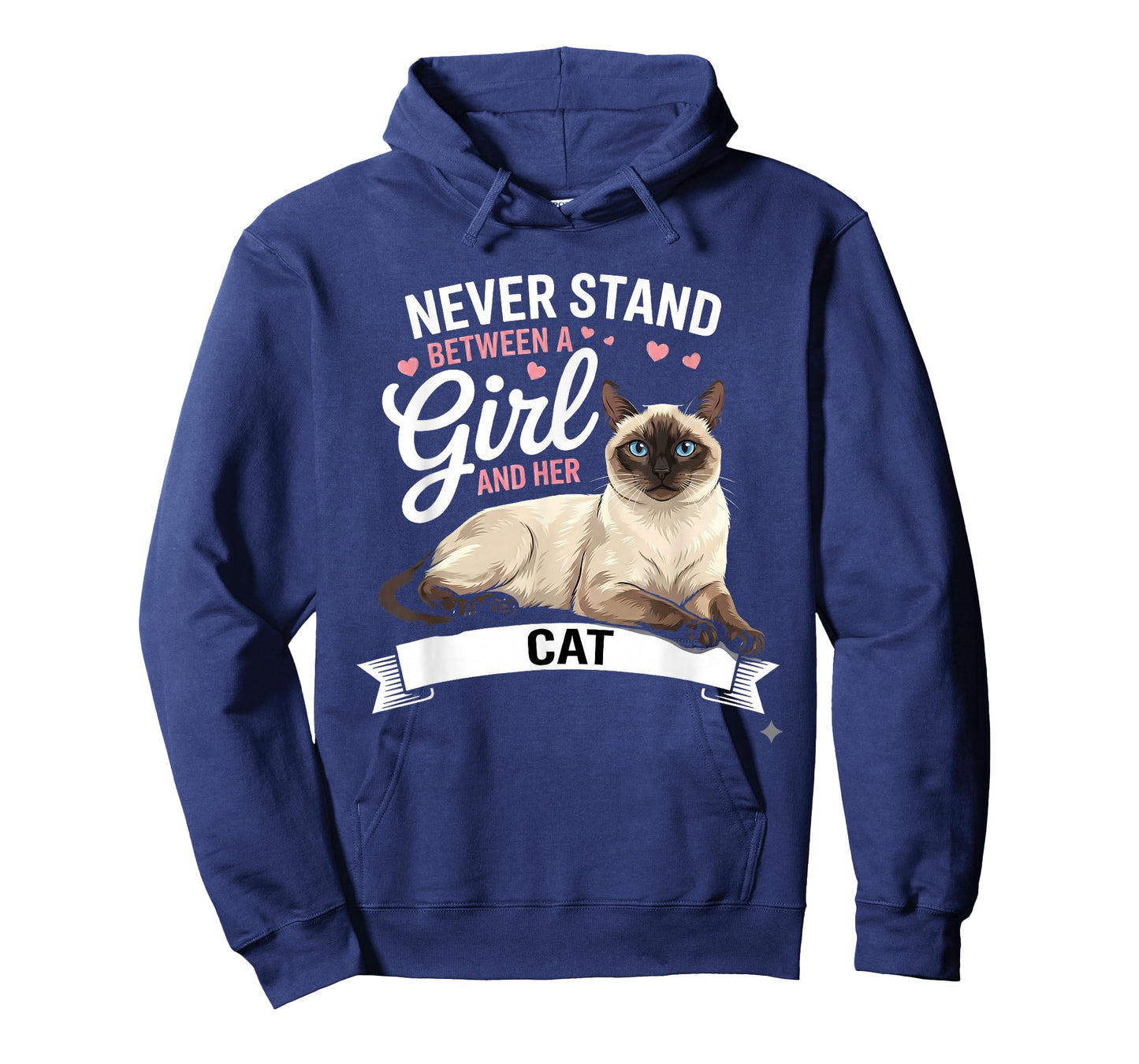 Never Stand Between a Girl and Her Siamese Cat T-Shirt