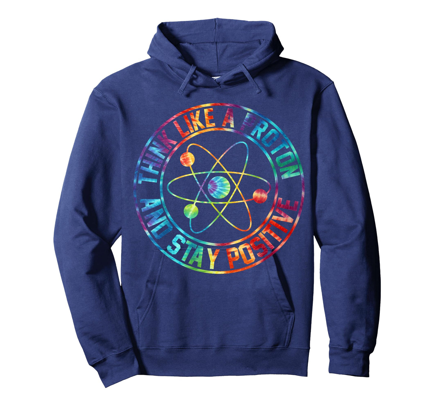 Think Like A Proton Stay Positive Periodic Table Gag Teacher T-Shirt
