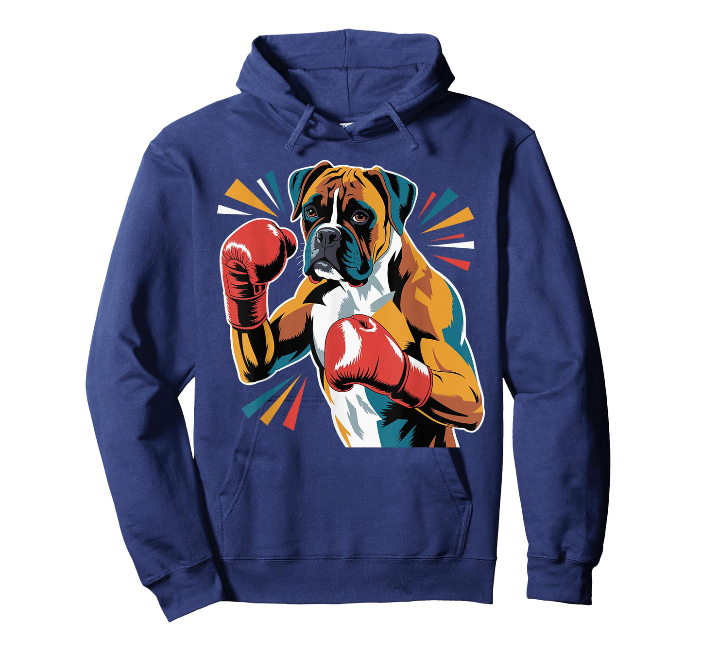 Colorful Funny Boxing Dog Lovers Kickboxing Boxer Training T-Shirt