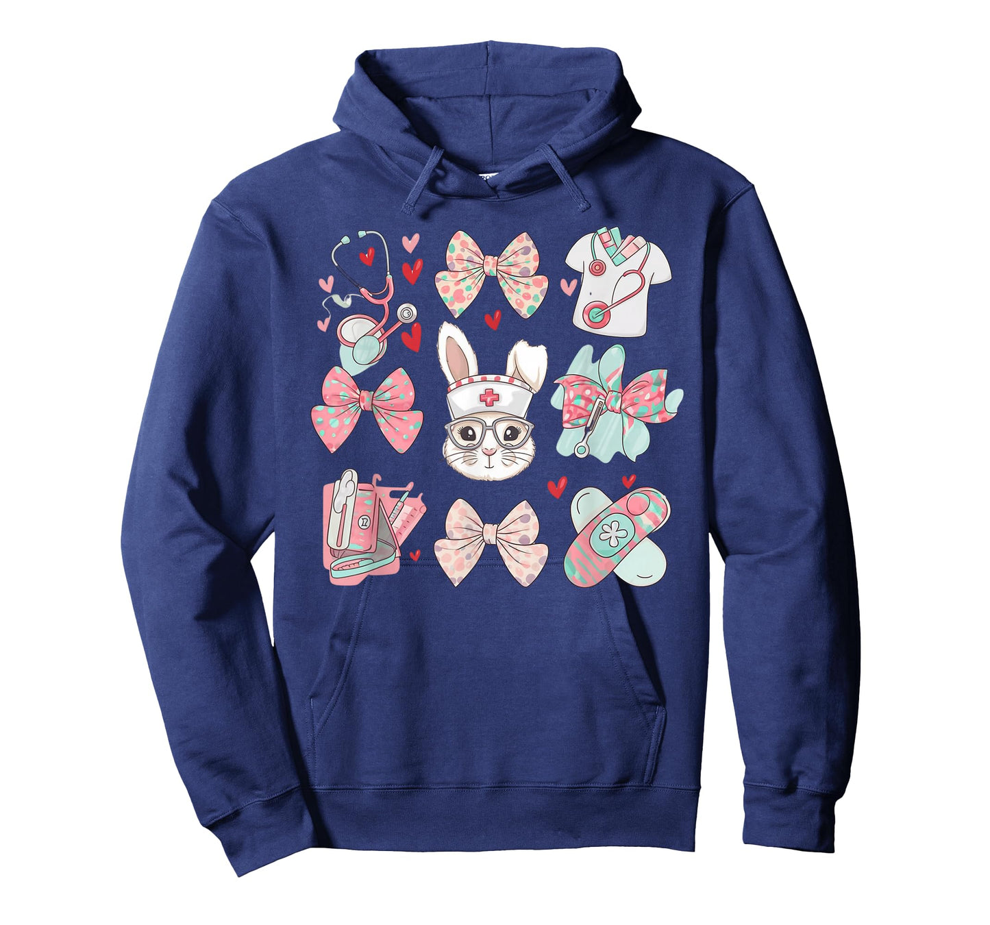 Easter Nurse Coquette Bunny Stethoscope Bow Rabbit Nursing T-Shirt