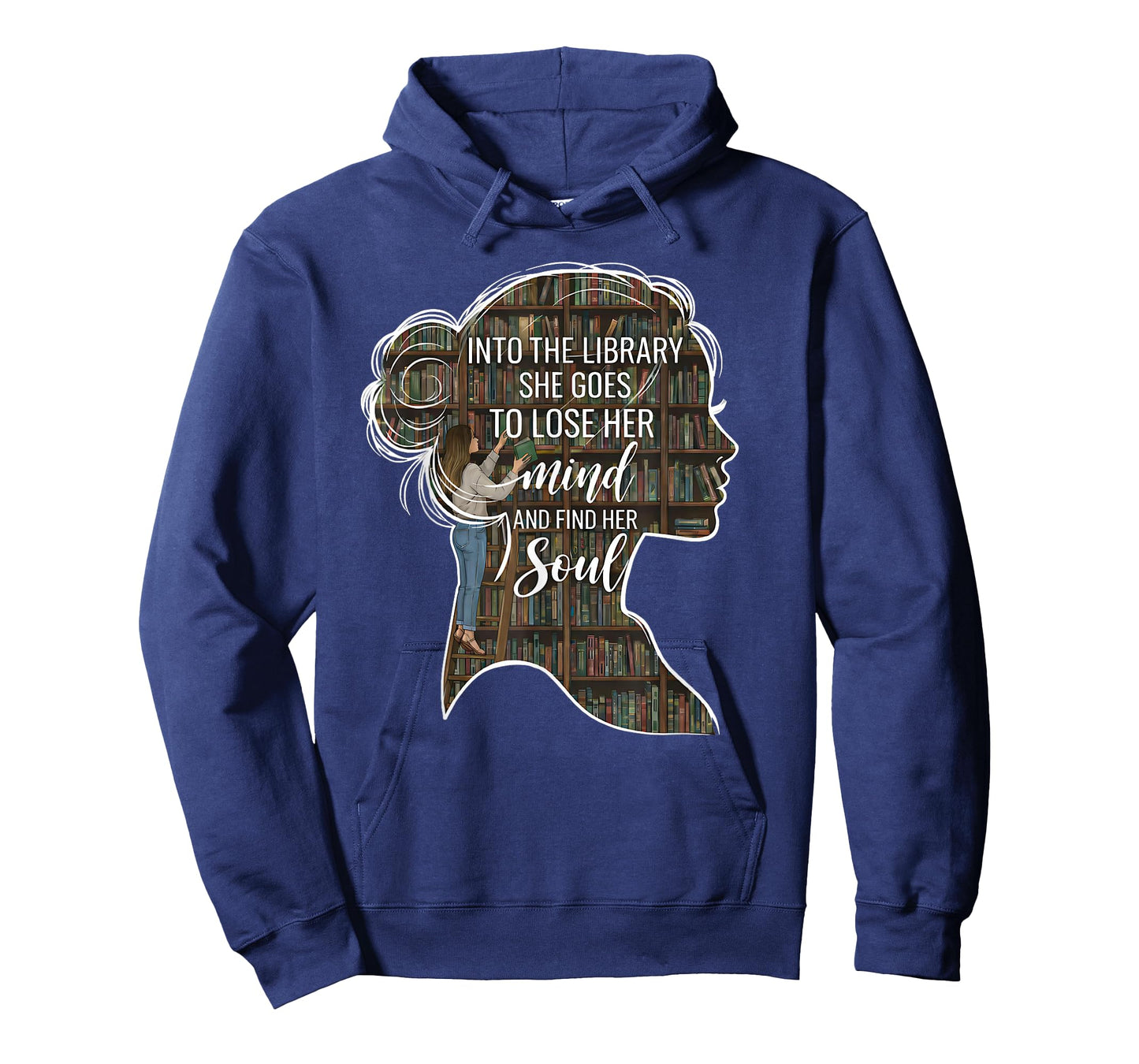 Into The Library She Goes Lose Her Mind Find Her Soul Book T-Shirt
