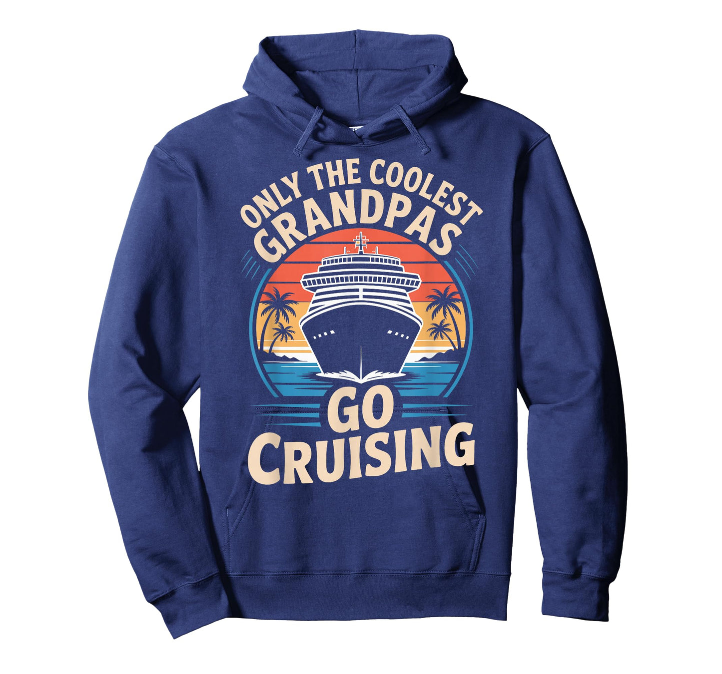 Only The Coolest Grandpas Go Cruising Family Cruise Vacation T-Shirt