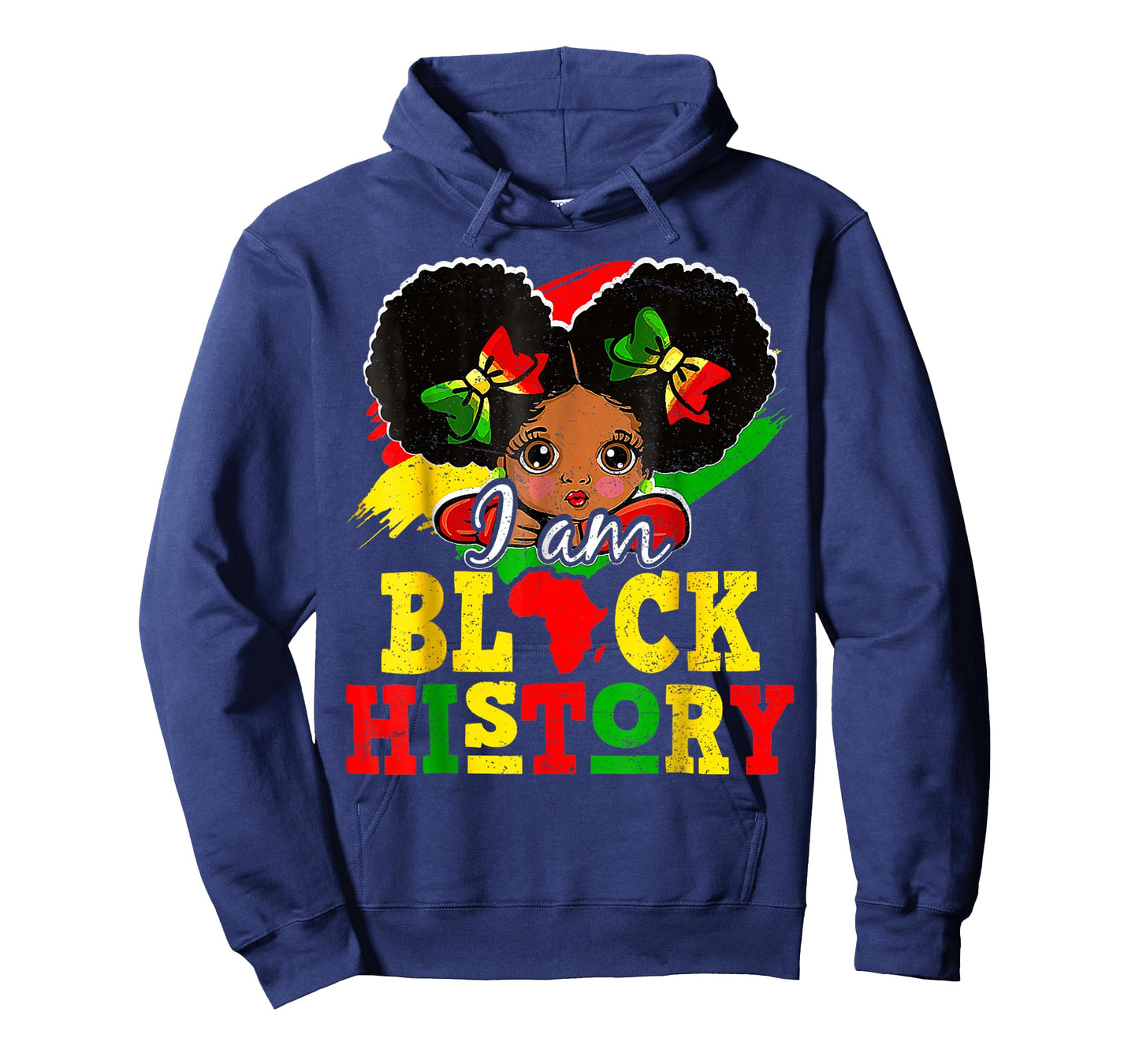 I Am Black History Month African American for Girls Kids T-Shirt