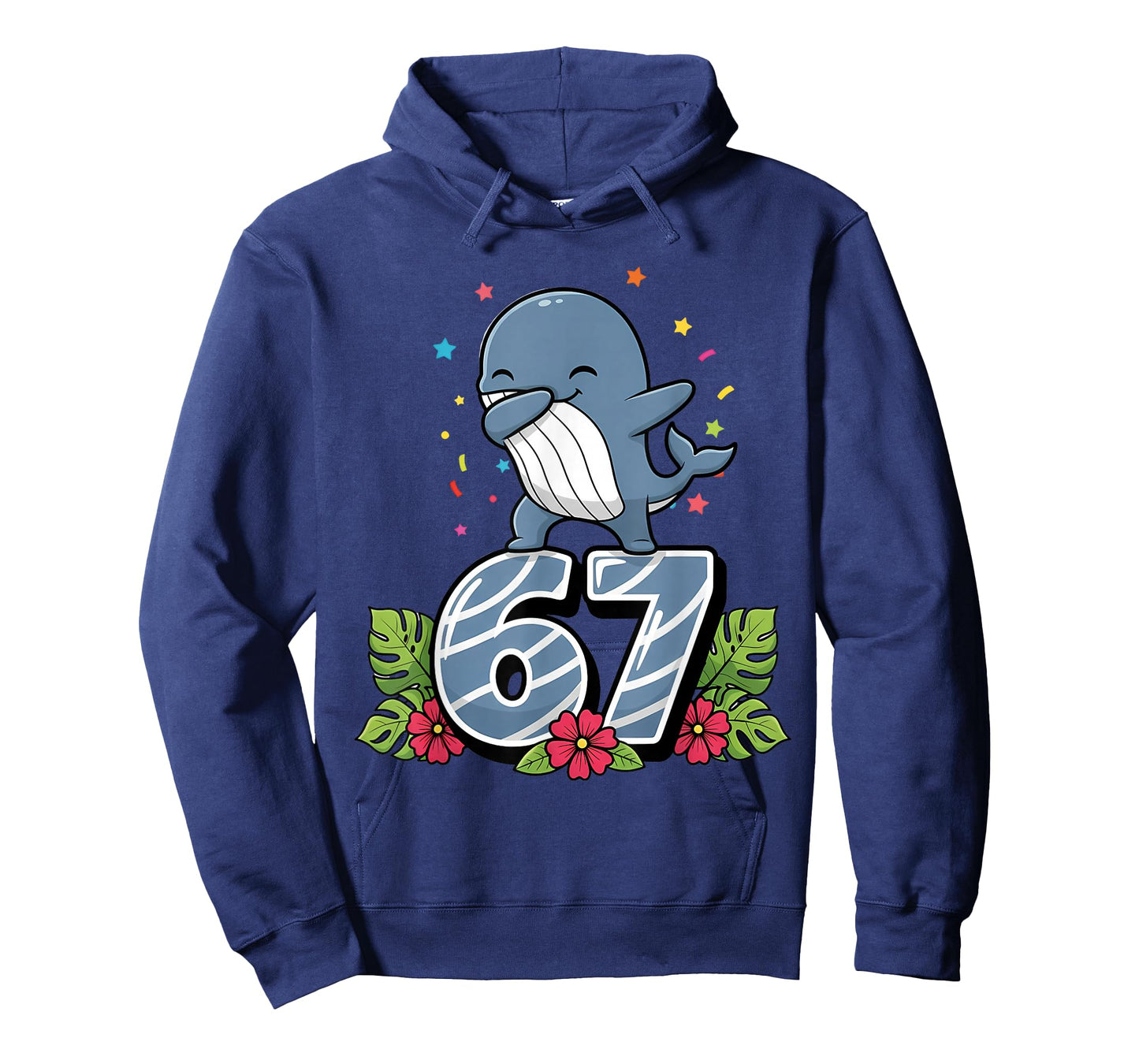 Six Seven Meme Dabbing Baby Whale 67 Funny Gen Z Apha T-Shirt