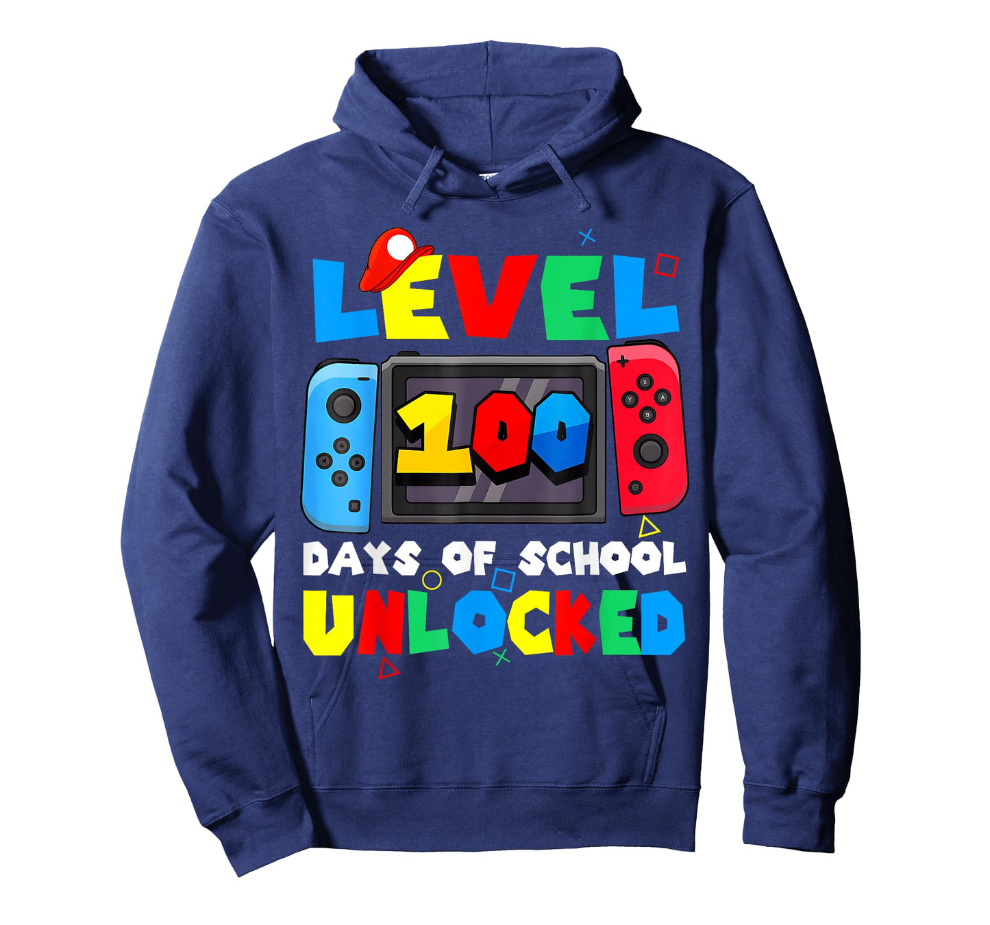 Level 100 Days of School Unlocked Gamer Video Games Boys T-Shirt