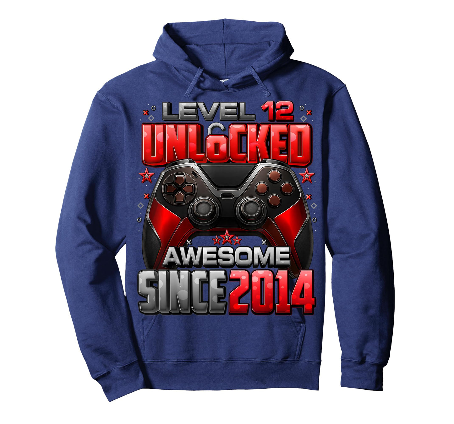 Level 12 Unlocked Awesome Since 2014 12th Birthday Gaming T-Shirt