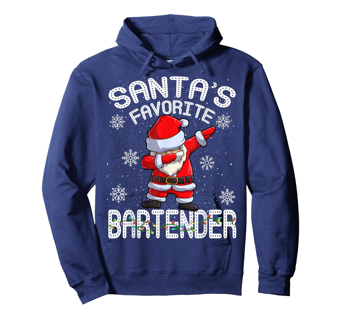 Santa's Favorite Bartender Christmas T-Shirt