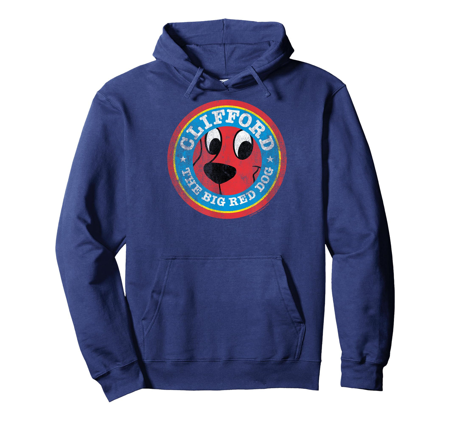 Clifford The Big Red Dog Round Distressed Logo Kids Books T-Shirt