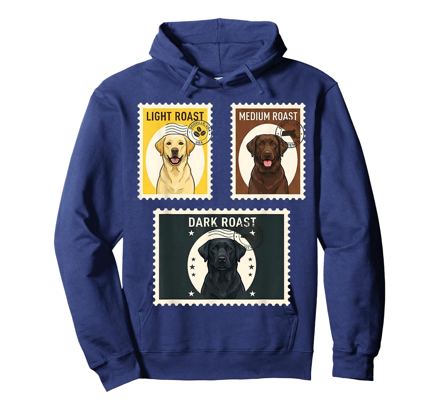 Funny Labrador Retriever Coffee Roast Stamp Vintage Tee T-Shirt