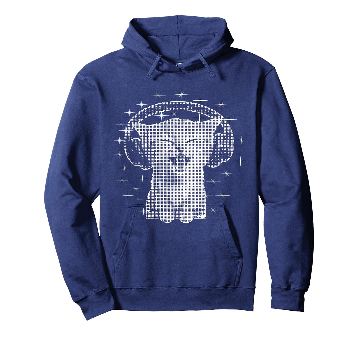 Cute Headphones Cat Funny Y2k Grunge Silly Graphic Meme T-Shirt