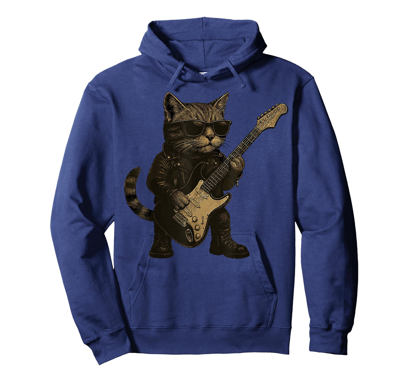 Rockstar Cat with Guitar T-Shirt