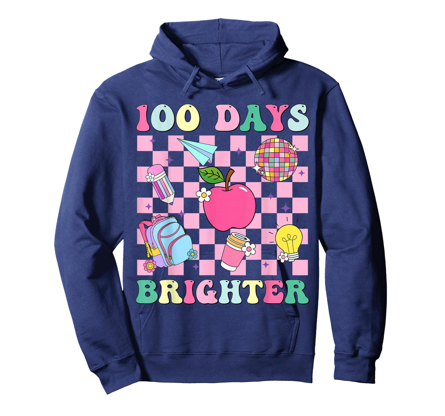 100 Days Brighter Retro Disco 100th Day of School Teacher T-Shirt