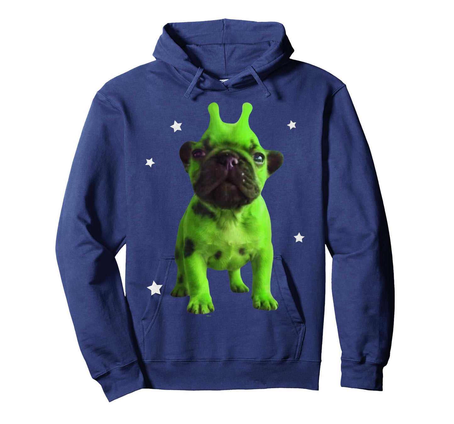 Alien Dog Meme Retro Silly Dog Vintage Space Pibble Funny T-Shirt