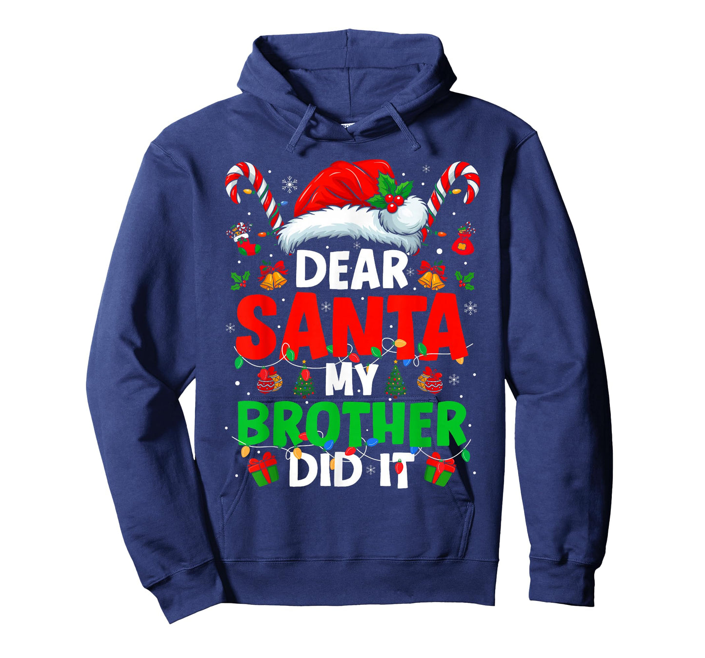 Dear Santa My Brother Did It Funny Christmas Boys Girls Kids T-Shirt