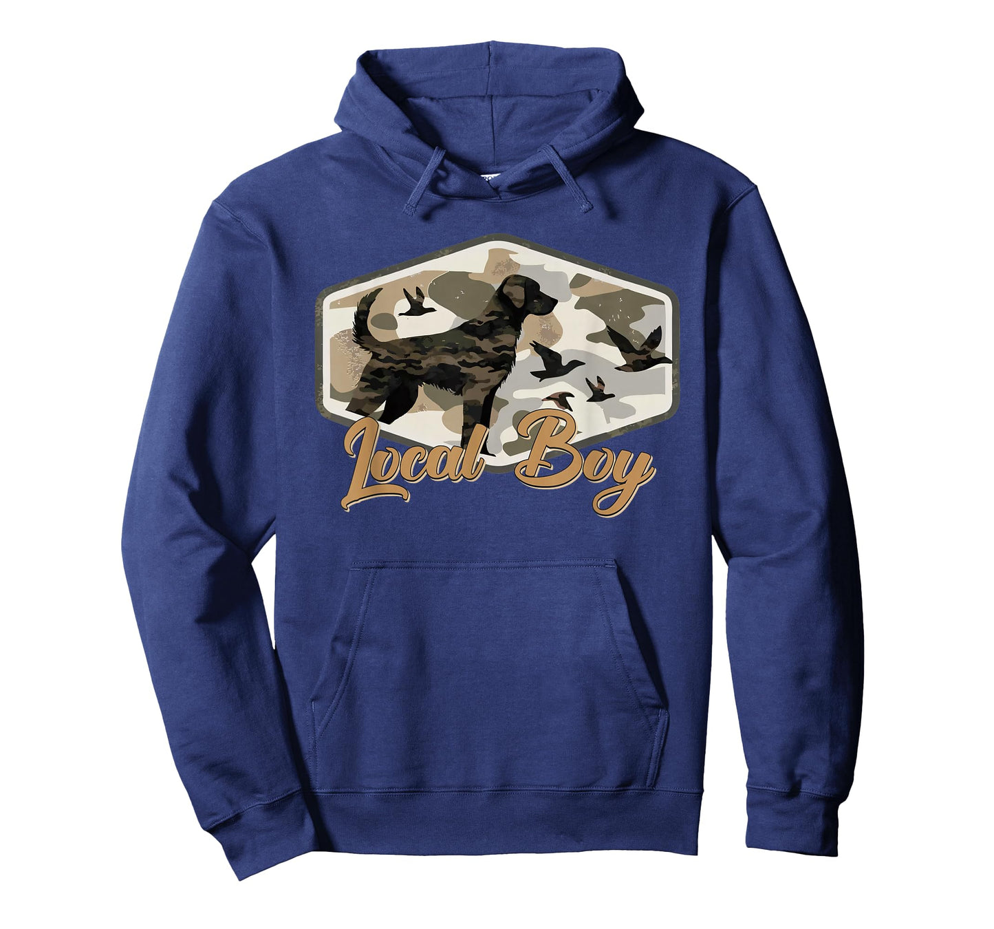 Black Lab Dog Local Southern Boy Camo Duck Hunting Youth Men T-Shirt