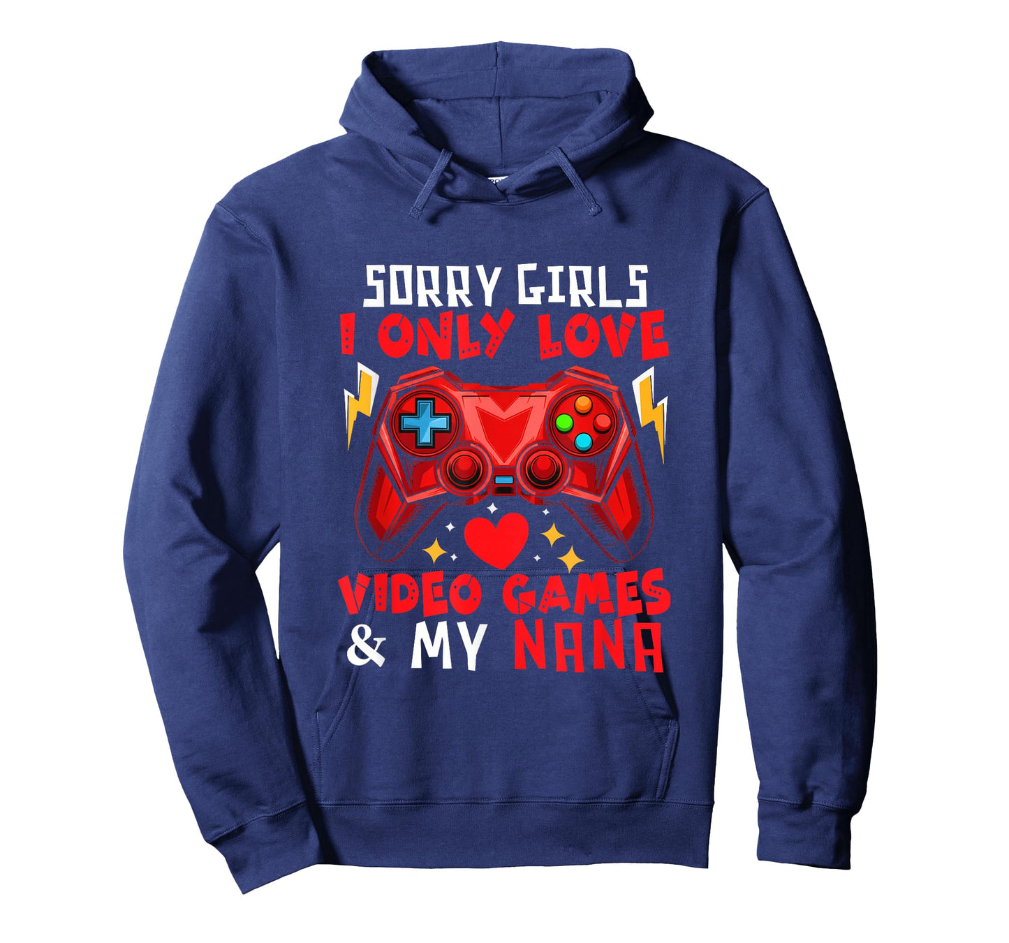 Love Video Games and My Nana Funny Joke Girls Valentine T-Shirt
