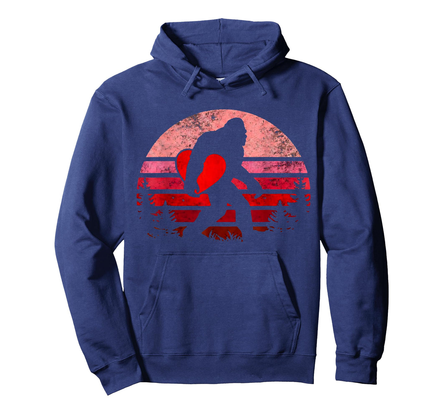 Bigfoot Heart Valentine's Day Boys Girls Kids Love Sasquatch T-Shirt
